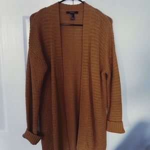 mustard yellow/dark yellow cardigan